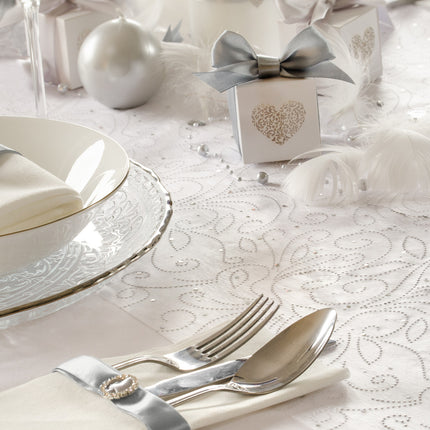 Tessuto Organza Bianco Perle 48cm 9m
