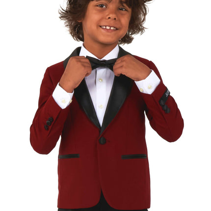 Ragazzo smoking rosso bordeaux <tc>OppoSuits</tc>