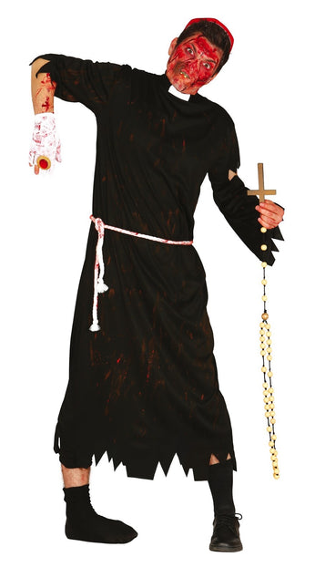 Costume di Halloween da zombie da uomo Sacerdote L
