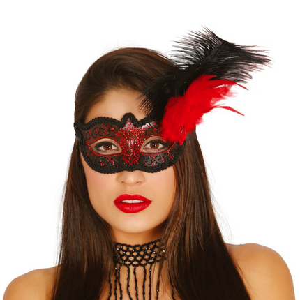 Maschera Rosso Piuma