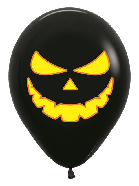 Palloncini Pumkin Light Nero 30cm 25pz