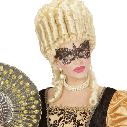 Maschera per gli occhi in pizzo nera
