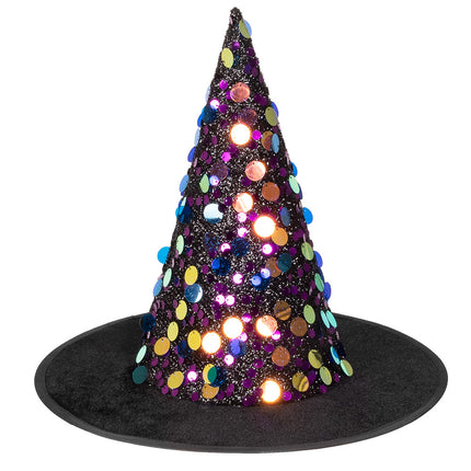 Cappello da strega di Halloween glitterato