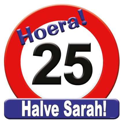 Segnaporta 25 anni Segnapasso Mezza Sarah 50cm