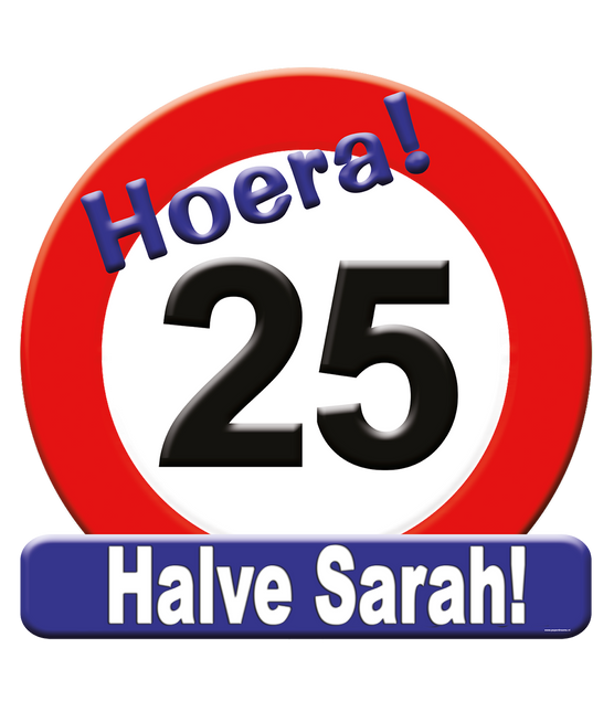 Segnaporta 25 anni Segnapasso Mezza Sarah 50cm