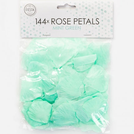 Petali di rosa verde menta 144 pezzi