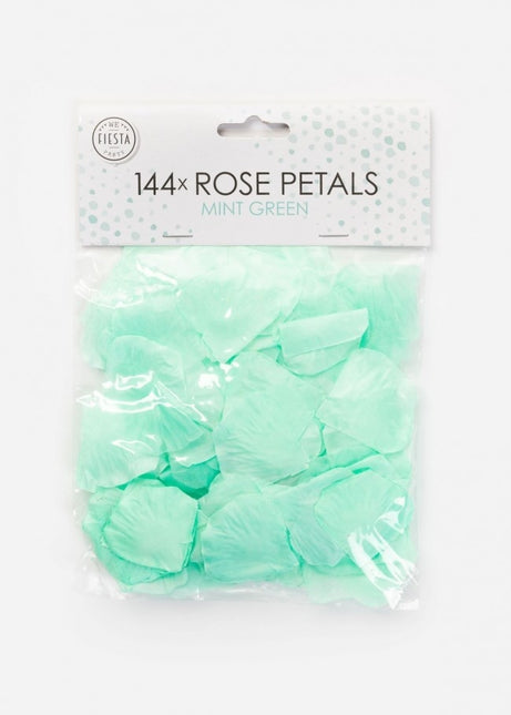 Petali di rosa verde menta 144 pezzi