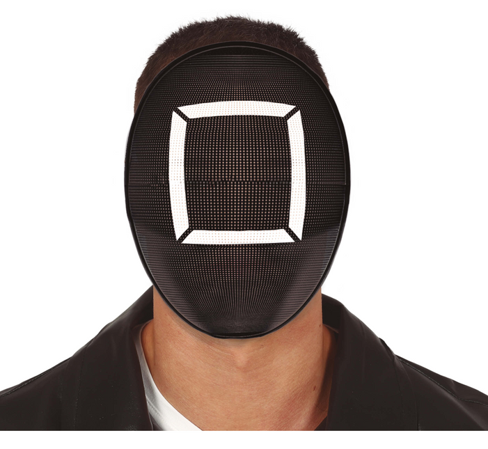 Maschera quadrata nera