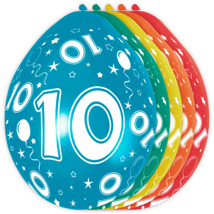 Palloncini 10 anni decorazione 30cm 5pz