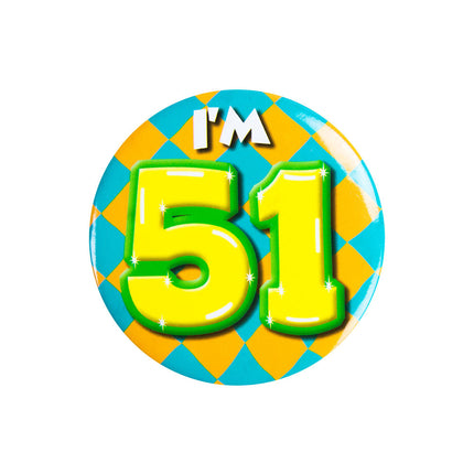 Ho 51 anni Bottone 51 5,5 cm