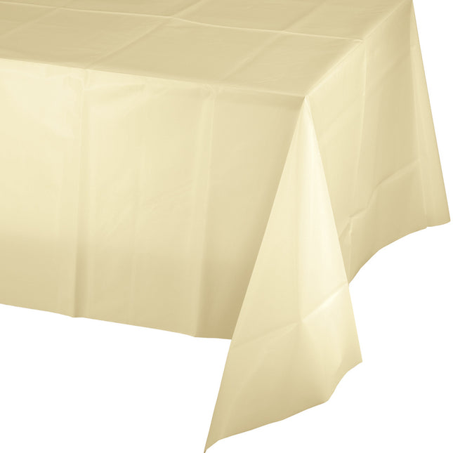Tovaglia di plastica avorio 2,74 m