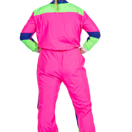 Tuta da ginnastica anni '80 Neon Donna