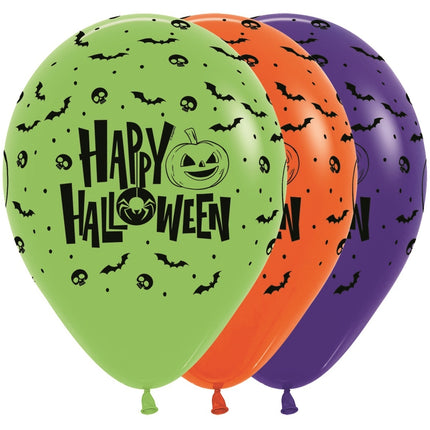 Palloncini Happy Halloween Color Mix 30cm 25pz