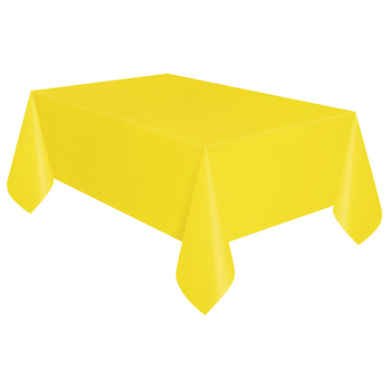 Tovaglia gialla in plastica 2,74m