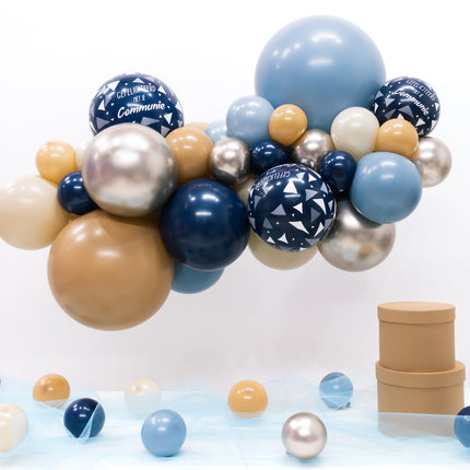 Kit di palloncini fai da te per la comunione organica Blu