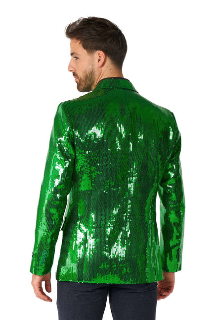 Paillet Blazer verde uomo <tc>Suitmeister</tc>