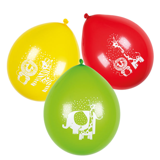 Palloncini Giungla Safari 25cm 6pz