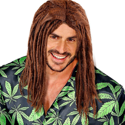 Parrucca marrone rasta