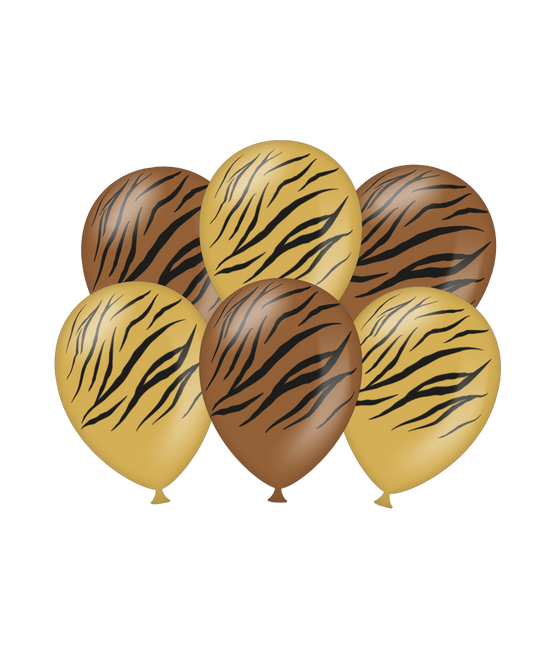Palloncini Tigre 30cm 6pz