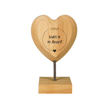Cuore di legno per sempre nel mio cuore
