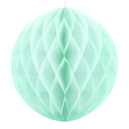 Palla a nido d'ape verde menta 40 cm