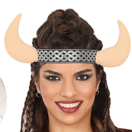 Costume da donna vichingo marrone