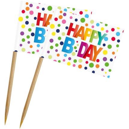 Bandiere di compleanno Buon Compleanno 50pz 5cm