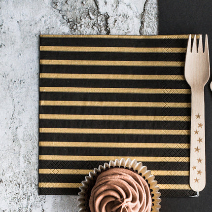 Tovaglioli a righe 33cm 20pz