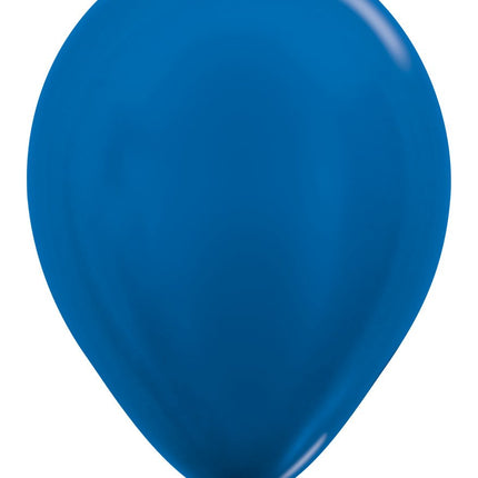 Palloncini blu metallizzato 30cm 12pz