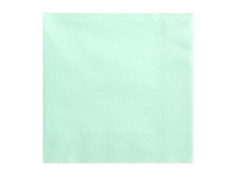 Tovaglioli verde menta 33cm 20pz