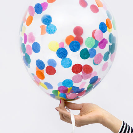 Palloncini a coriandoli 30cm 6pz