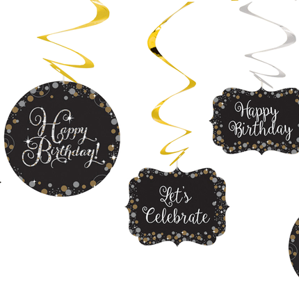 Decorazione da appendere per compleanno personalizzabile 61 cm 12 pezzi