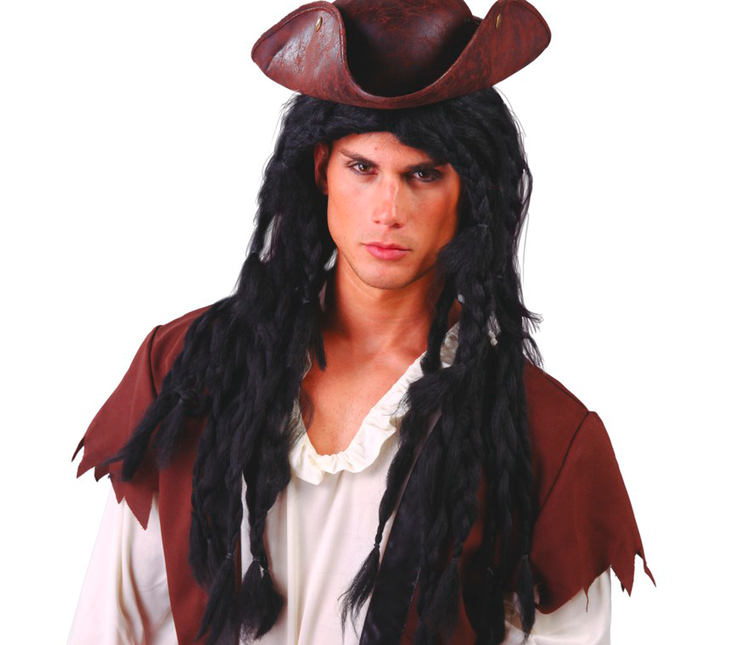 Parrucca rasta nera