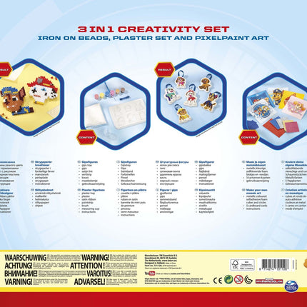 Paw Patrol 3 In 1 Craft set 3 pezzi