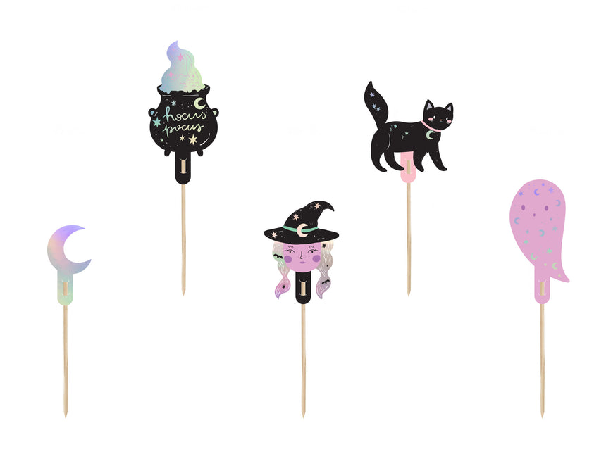 Toppers per cupcake di Halloween 14cm 6pz
