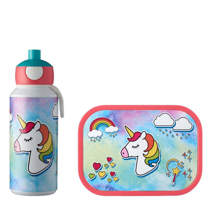 Set pranzo Campus Drink Bottle+Lunchbox Unicorno