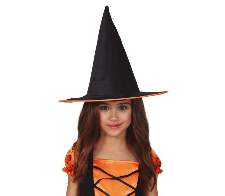 Cappello da strega di Halloween bambino arancione