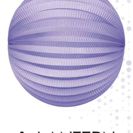 Lampione viola 25 cm