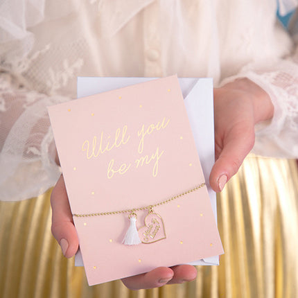 Biglietto d'auguri Will You Be Bracciale 14,8 cm