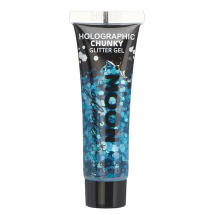Moon Glitter Holographic Chunky Glitter Gel Blu 12 ml