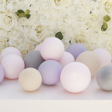 Palloncini rosa grigio lilla 13 cm 40 pezzi