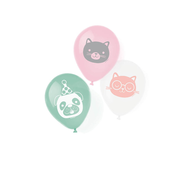 Palloncini Hello Pets 22,8 cm 6 pezzi
