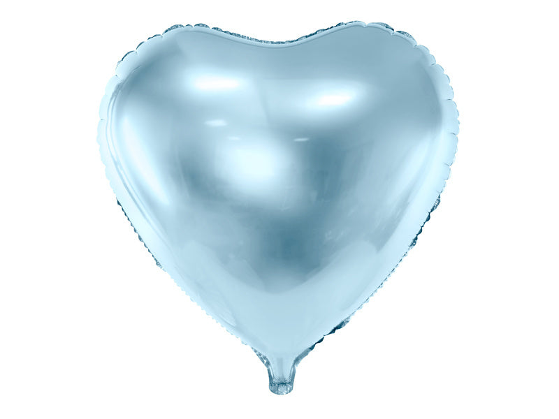 Palloncino ad elio Cuore Azzurro Vuoto 45 cm