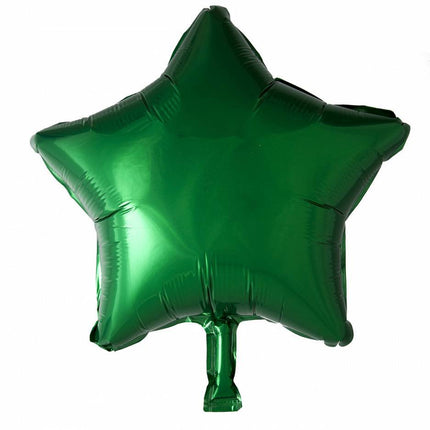 Palloncino ad elio Star Verde 46cm vuoto