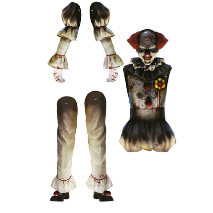 Bambola Clown di Halloween 1,8 m