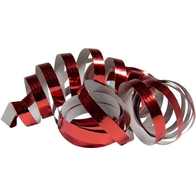 Serpentine rosse metallizzate 4m 18 anelli 2pz