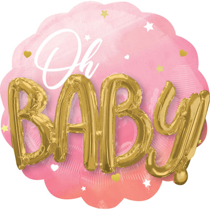 Palloncino ad elio Oh Baby vuoto 75 cm