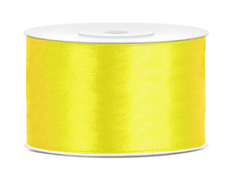 Nastro di raso giallo 38mm 25m