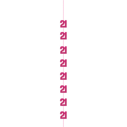 21 Anni Decorazione da appendere Rosa 1,52m
