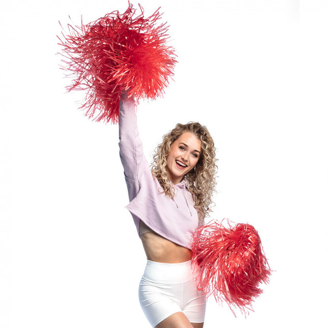 Pompom rosso 46 cm